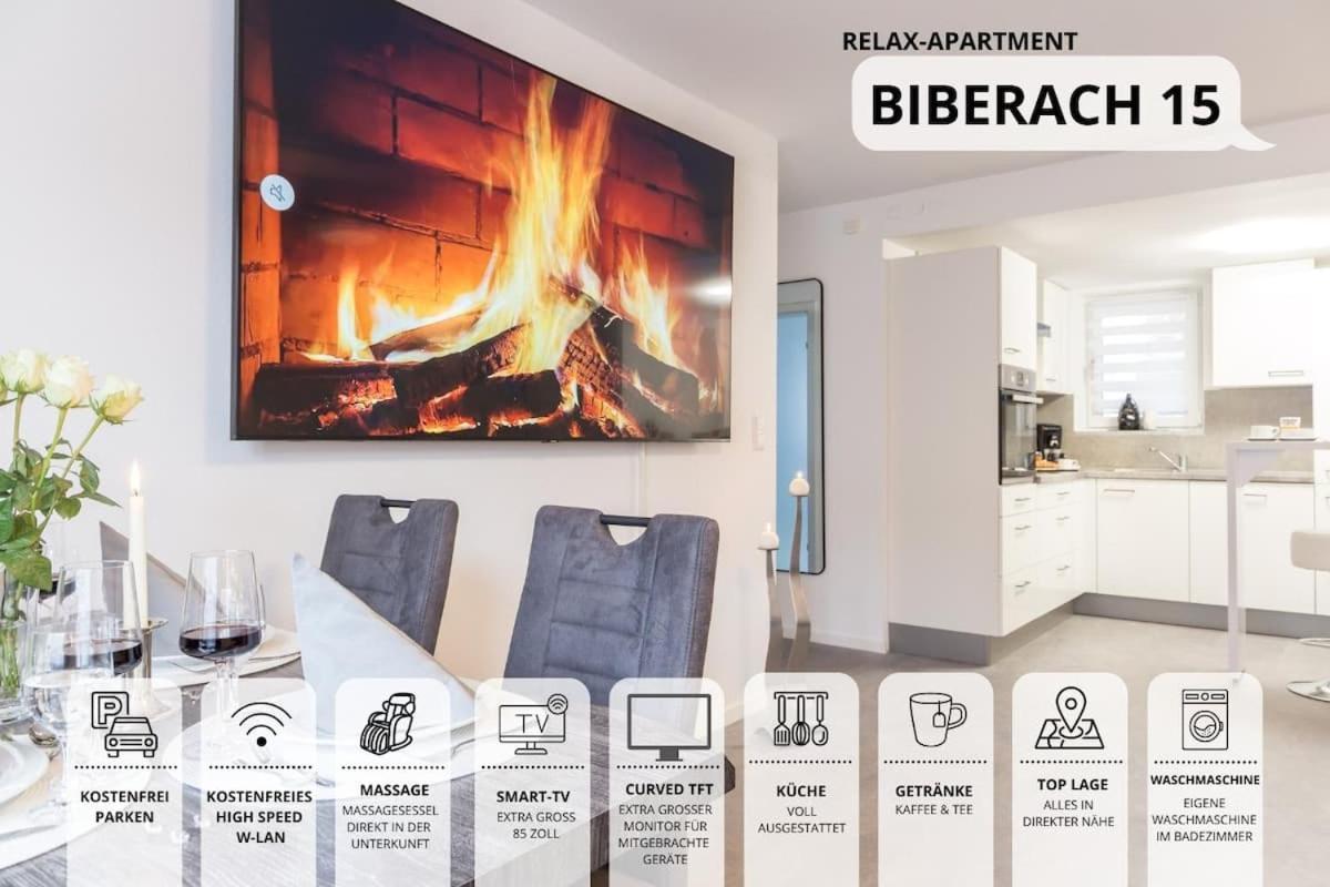 Relaxapartment 15 Massagesessel Smarttv Kueche Biberach an der Riß Zewnętrze zdjęcie